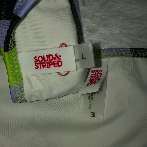 SOLID & STRIPED Elle Striped Bikini Top and bottom - Picture 5 of 7